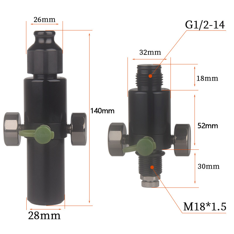 Float Ball Valve - HPA Scuba M18*1.5 Pressure Regulator Valve