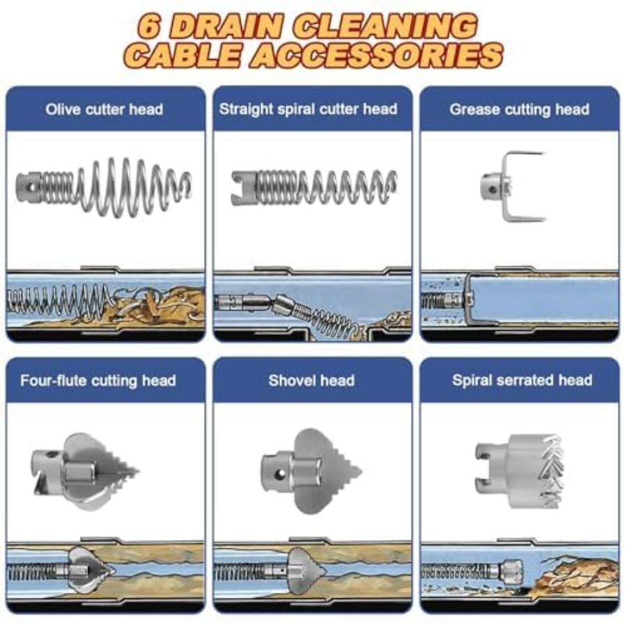 Drain Snake, Drain Auger with  - Drain Snake Flexible 评论和价格