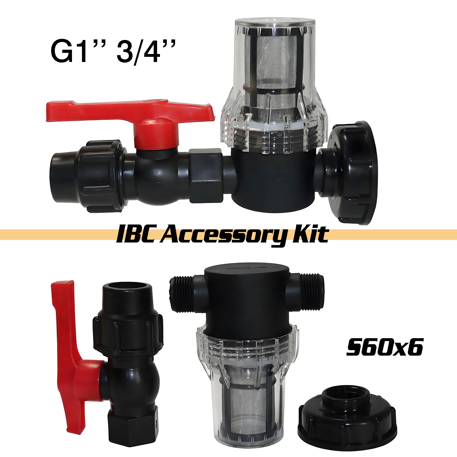 3Pcs Kit IBC water tank filter - Float Ball Valve 评论和价格