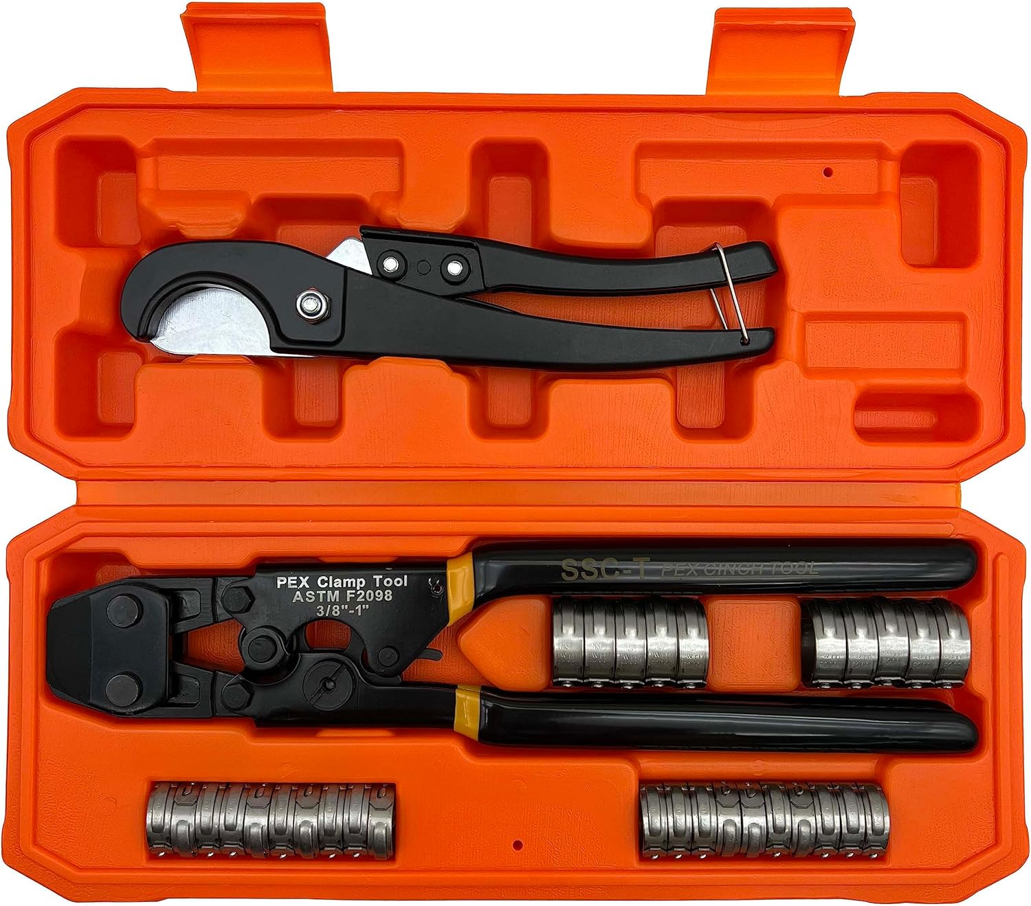 PEX Pipe Clamp Crimping Tool w - Pipe Cutter Ratchet 评论和价格