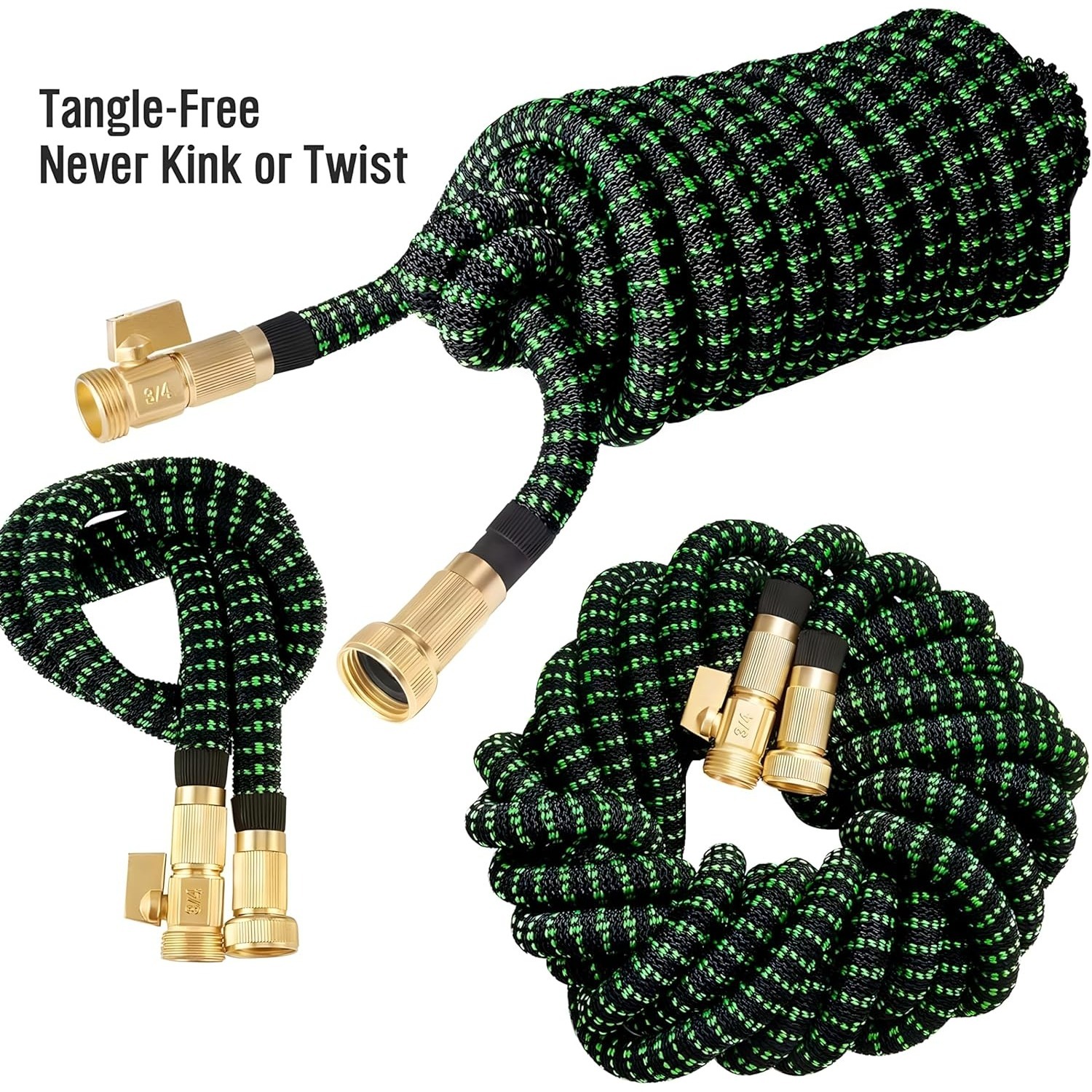 Non-Expandable Garden Hose wit - Flexible Hose Braided 评论和价格