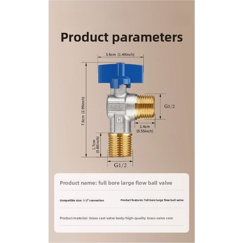 Brass Titanium G1/2 Toilet Flu - Toilet Fill Valve 评论和价格