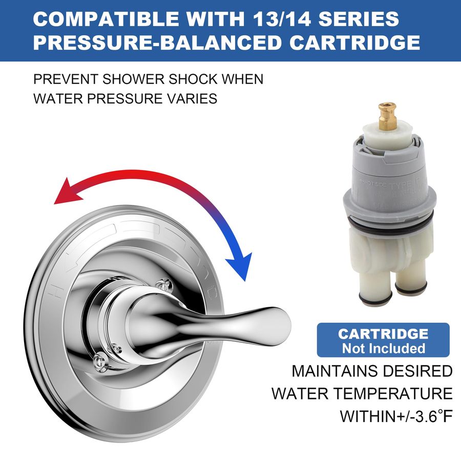 for D Faucet 13 Series SingleF - Shower Valve Cartridge 评论和价格