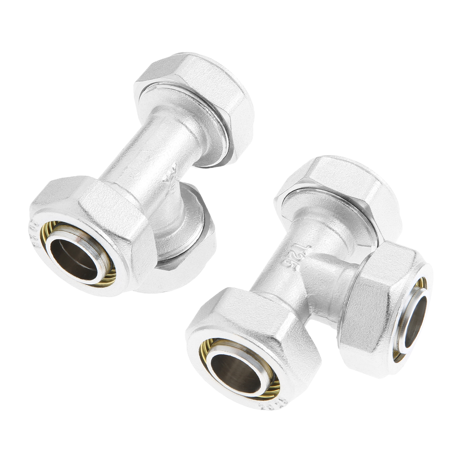 2Pcs 3/4’’ Tee Air Line Fittin - Compression Fitting Brass 评论和价格