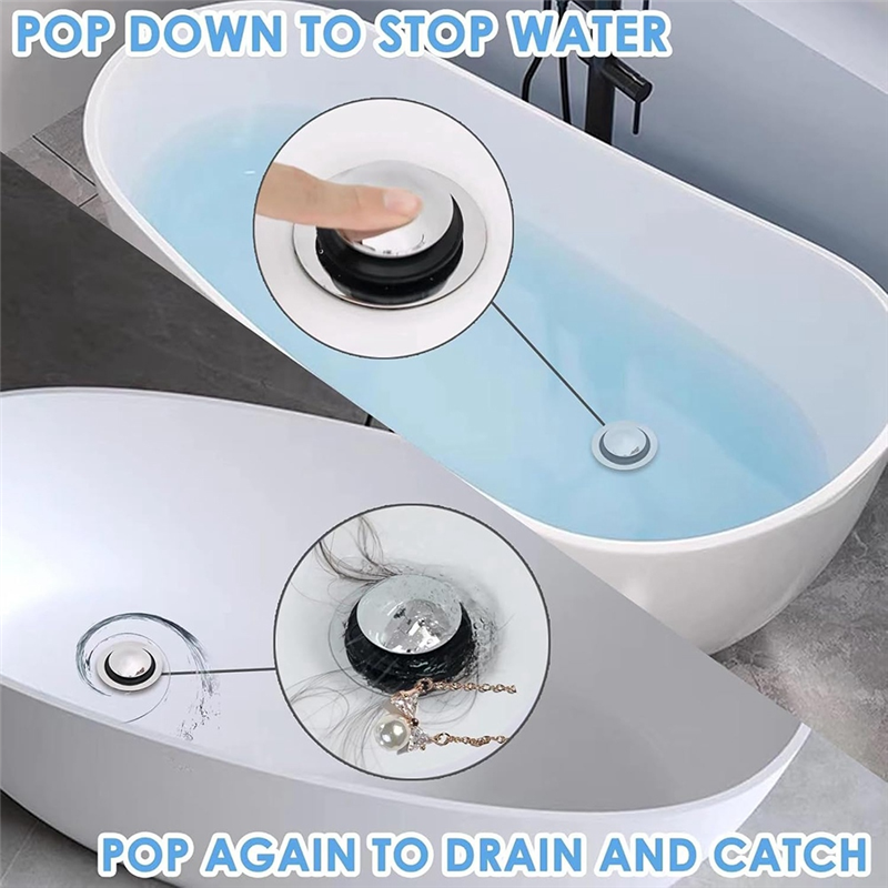 ABSE-Bathtub Drain Stopper, -U - Drain Pipe Clip 评论和价格