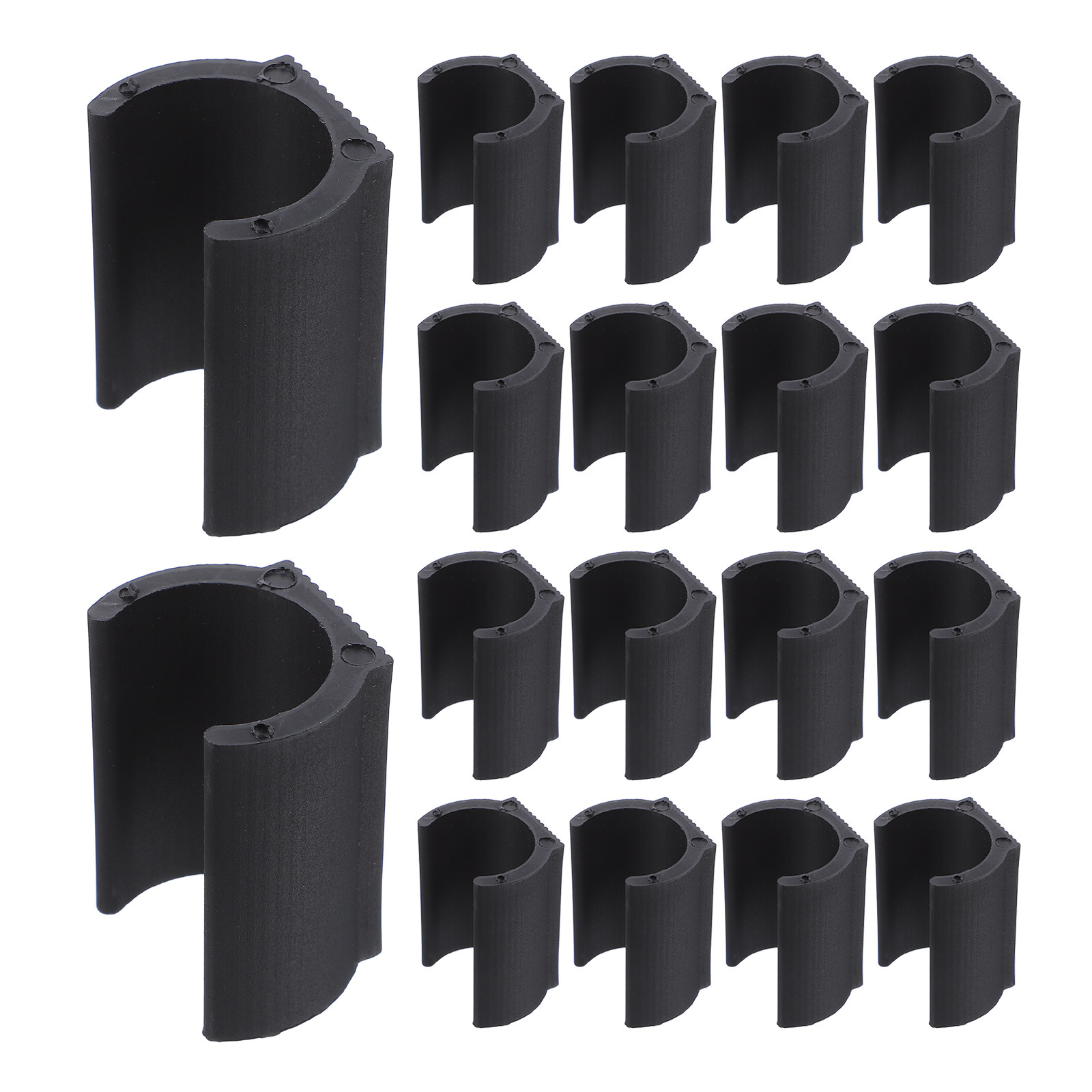 20Pcs Chair Pipe Clamp Black P - Plastic Pipe Clip 评论和价格