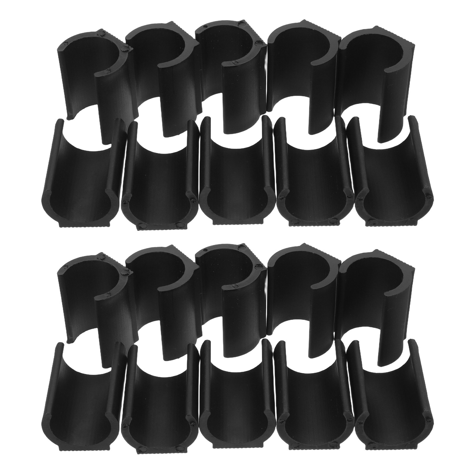 20Pcs Chair Pipe Clamp Black P - Plastic Pipe Clip 评论和价格